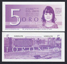 Canada 2005 commémorative 5 $ monnaie locale dollars de Toronto AUNC