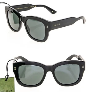 GUCCI AUTHENTIC 1110 Black Chunky Bio Based Bold Sunglasses GG1110S 001 Unisex - Picture 1 of 7
