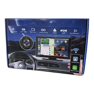 Hererod Wireless Apple Carplay Touchscreen Car 2.5K Dash Cam,9.3 Inches Back Up - Bild 1 von 3