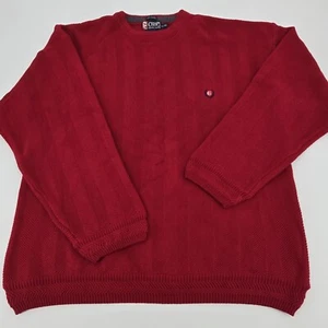 Chaps Ralph Lauren Men's XL Red Cotton Knit Pullover Sweater. (1162) - Bild 1 von 8