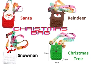 Christmas Fidget Bag Pop It Bubble Popper Boy Girl Christmas Stocking Filler - Picture 1 of 54