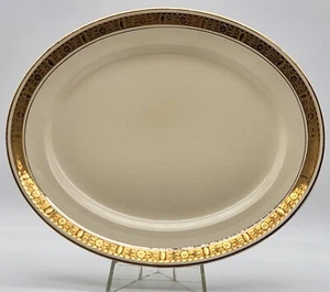 Burgess & Leigh Burleigh Ware Oval Platter 30cm #4696 Art Deco c. 1940 England - Picture 1 of 14