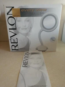 Revlon Lighted Dual-Sided Makeup Mirror W/ Flexible Gooseneck & Suction. - Picture 1 of 6