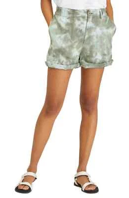 $89 Sanctuary Helious Tie Dye Cotton Blend Utility Shorts Green Size 26 (TORN) - Image 1 of 4
