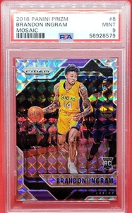 NBA 2016-17 PANINI PRIZM MOSAICO BRANDON INGRAM PSA 9 como nuevo novato radiocontrol torre #8 - Imagen 1 de 2
