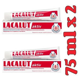 Lacalut Aktiv Pasta Dental Activa Anti Periodontitis Detiene el Sangrado de las Encías 2x75ml - Imagen 1 de 11