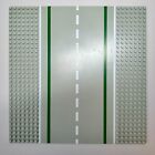 Vintage LEGO Grey Baseplate 32 x 32 7-Stud Straight Road White Sidelines Pattern