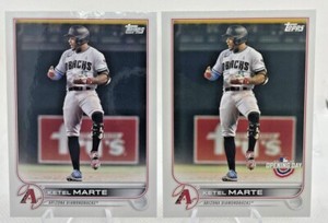 2022 Topps Opening Day #217 Ketel Marte & Base 275 - Arizona Diamondbacks