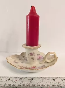 Vintage R S Porcelain Floral Candle Holder - Picture 1 of 5