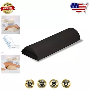 Professional Quality Black Massage Bolster Pillow with Strap Handle – Jumbo Size - Picture 1 of 10