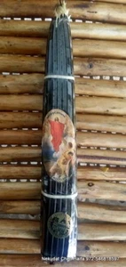 Black Bee Wax 33 Candles Blessed and lited in Holy Sepulchre Jerusalem 220 gram - Picture 1 of 5