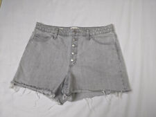 Universal Thread Vintage Midi Womens Size 14/32R Shorts Gray Jean Button Fly