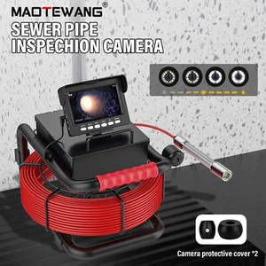 Telecamera fognaria monitor 10M MAOTEWANG 4,3" 1000TVL HD telecamera ispezione tubi di scarico - Foto 1 di 14