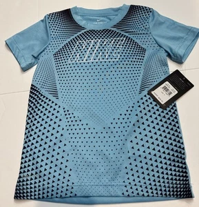 Nike Authentic Boys Blue Short Sleeve Pullover Shirt Size 6 Brand New‼️ - Picture 1 of 5