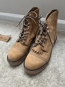 RED WING IRON RANGER MEN'S 6-INCH BOOT IN HAWTHORNE MULESKINNER LEATHER Rebuilt! - Picture 1 of 16