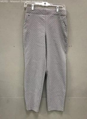 Max Studio женщин серый бриллиант узор платье брюки - размер маленький - Изображение 1 из 4