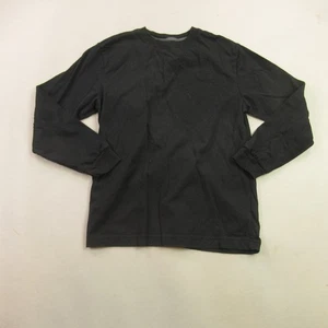 Old Navy Shirt Boys Large Long Sleeve Casual Crew Neck Lightweight Black - Picture 1 of 10