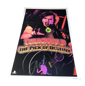 Vintage 2006 Tenacious D The Pick of Destiny 23”x35” Flocked Blacklight Poster - Picture 1 of 8
