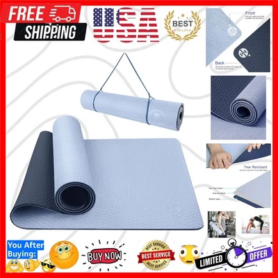 Estera de yoga antideslizante antideslizante alfombra de pilates ecológica esteras de yoga calientes gruesas para... Foto 1 de 4