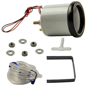 Universal white Shell Red Needle Display Car LED Turbo Boost Meter Gauge 1-2Bar - Picture 1 of 19