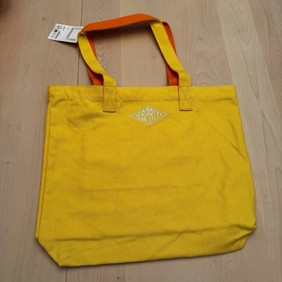 ESPRIT Vintage Throw-back 90's Yellow Orange Canvas Tote NWT Authentic - Image 1 of 4