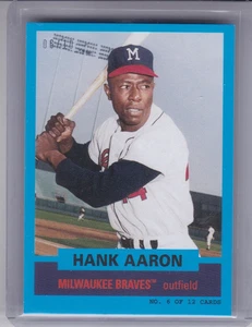 HANK AARON 2021 TOPPS TBT BLUE PARALLEL #06/10 #6 ATLANTA BRAVES - Picture 1 of 2