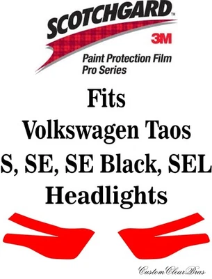3M Paint Protection Film Pro Series Clear Bra Kit Fits 2025 2026 Volkswagen Taos - Image 1 of 3