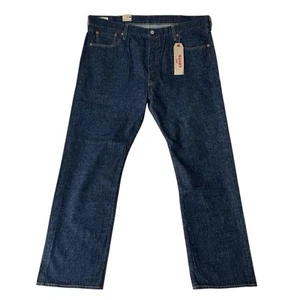 Levi's Premium 501 Selvedge E Original Mens 42x32 Straight Fit Jeans Irregular - Picture 1 of 13