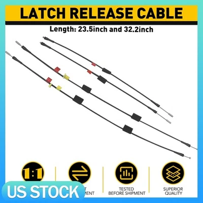 Cable de liberación de pestillo de puerta trasera superior + inferior para Ford F150 F250 1997-2004 Foto 1 de 4