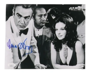 Foto autógrafa firmada por James Bond de Lana Wood con diamantes para siempre 8x10 certificado de autenticidad JSA - Imagen 1 de 5