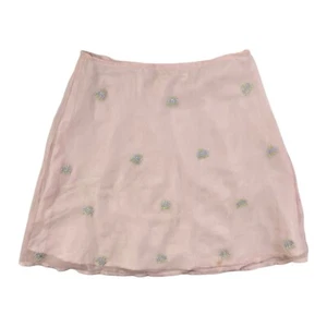Vintage Girls Skirt Y2K Pink w/white KC Parker NOS Size 14 Lightweight Short - Picture 1 of 4