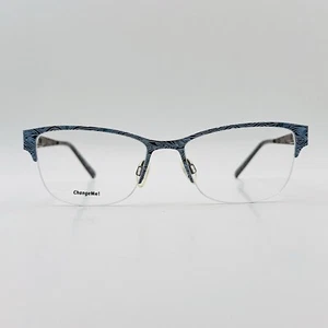 change me Brille Damen oval blau braun floral Mod. 8504 2258 Bügel Changeme! NEU - Bild 1 von 10
