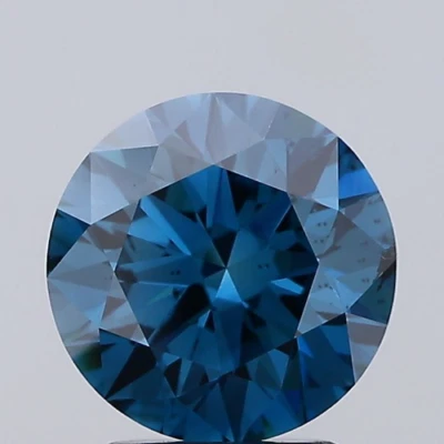 ROUND 2.5ct VIVID BLUE SI1 IGI CERTIFIED LAB GROWN DIAMOND LG572328079 - Image 1 of 4