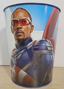 Captain America Brave New World Sam Tin Popcorn Bucket Cinemark Exclusive New - Picture 1 of 11