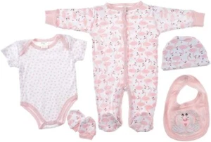 SNUGZEEZ 5pc Value Set Swans SZ 00 (3-6mths)BRAND NEW WITH TAGS - Picture 1 of 1