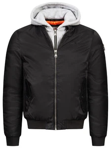 LONSDALE Jacket "Clifton" | Black | Herren Bomberjacke Schwarz schwarz - Picture 1 of 6