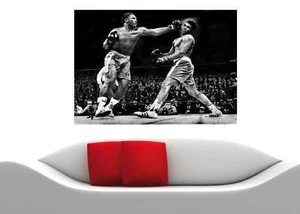 Muhammad Ali  vs Joe Frazier Canvas Print BOXING Classic Heavyweight Fight 24x18 - Picture 1 of 2