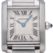 CARTIER Tank Francaise Watch SM W51008Q3 Stainless Steel WomenWatch Silver F...