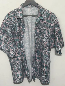 Vintage 90s Zero Gravity Mens XL Saved By The Bell Print Button Up Shirt - Picture 1 of 4