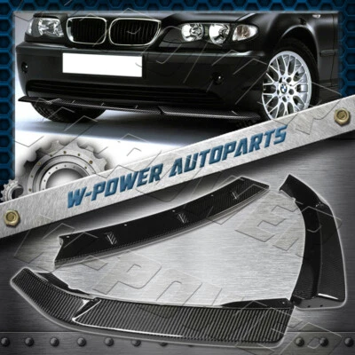 Alerón divisor de parachoques delantero de fibra de carbono para BMW Serie 3 E46 2002-2005 sedán Foto 1 de 4