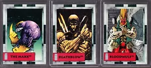 Juego de 3 cartas Darker Image 1993 The Maxx Deathblow Blood Wulf Jim Lee Sam Kieth - Imagen 1 de 2