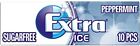 Wrigley's Extra Ice Peppermint Sugarfree Gum with Microgranules 10 Pieces (Pack
