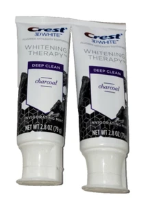 2 Pack Crest 3D White Toothpaste Whitening Charcoal Deep Clean 2.8 Oz SEE EXP - Picture 1 of 5