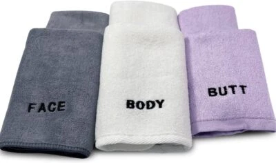 Crafty Cloth 6-Piece Towel Set for Face Body and Butt Cleansing and Exfoliation - Image 1 of 4
