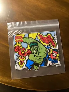 Rare Vtg Ziplock Marvel Comics 1996 Xmen Hulk Human Torch 90’s Comic Book Promo - Picture 1 of 4
