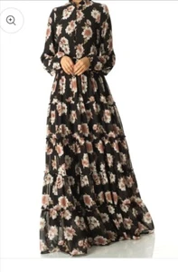Floral Maxi Dress Modest Small NWT - Picture 1 of 6