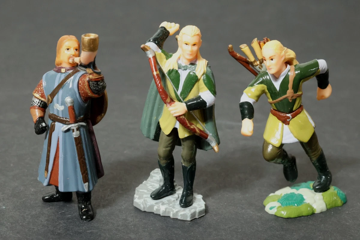 Kinder Überraschung Figuren – Arwen, Elrond Und Baumbart Aus Dem HDR-Kalender 2003