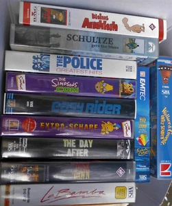 1 VHS-Video aussuchen: The Police,Easy Rider,Wallace & Gromit,Schultze,La Bamba - Bild 1 von 1