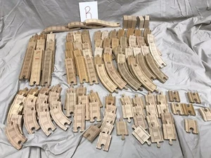 Thomas and FriendsTrain Engine Wooden Track Curve Straight Lot Set of 115 Pieces - Picture 1 of 9
