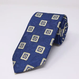 Nuevo con etiquetas Corbata Brooks Brothers XL EXTRA LARGA 100 % Azul Seda Geométrica Nueva - Imagen 1 de 12